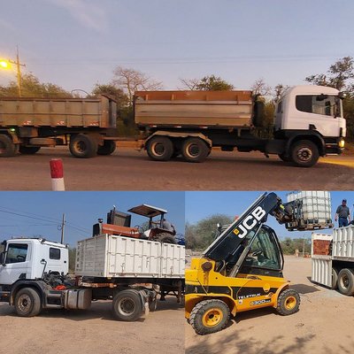 Transporte de materiales de construcción a las estancias del Chaco logo